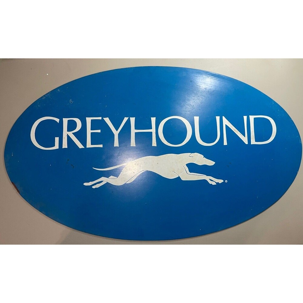 Vintage Greyhound Bus Lines Sign